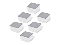 Focos empotrables LED 6 uds 100x100x68 mm ES621754