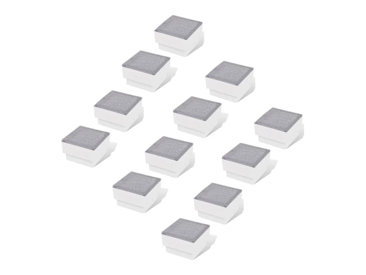 Focos empotrables LED 12 uds 100x100x68 mm ES779275