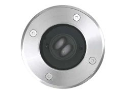 Focos LED empotrables de suelo de jardín redondos 3 uds ES246707