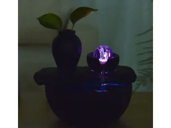 Fuente de resina de interior con LED de sílice