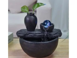 Fuente de resina de interior con LED de sílice