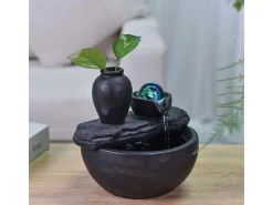 Fuente de resina de interior con LED de sílice