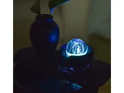 Fuente de resina de interior con LED de sílice