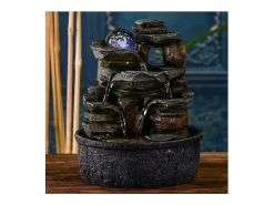 Fuente de resina natural Satya