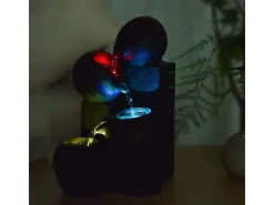 Fuente de resina Zen con LED Luba