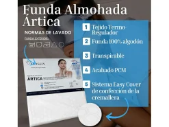 Funda almohada Ártica visco-elástico 100% algodón 135 cm