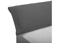 Funda almohada 90x45cm | PIKOLIN HOME | 100% Algodón | Gris