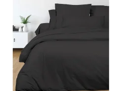 Funda de algodón 45x185 cm PERCALE antracita
