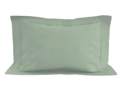 Funda de almohada de algodón 57 hilos 50x70 cm LISO verde agua