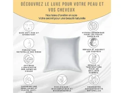 Funda de Almohada en Pura Seda de Morera 70x50 INPHYSIO