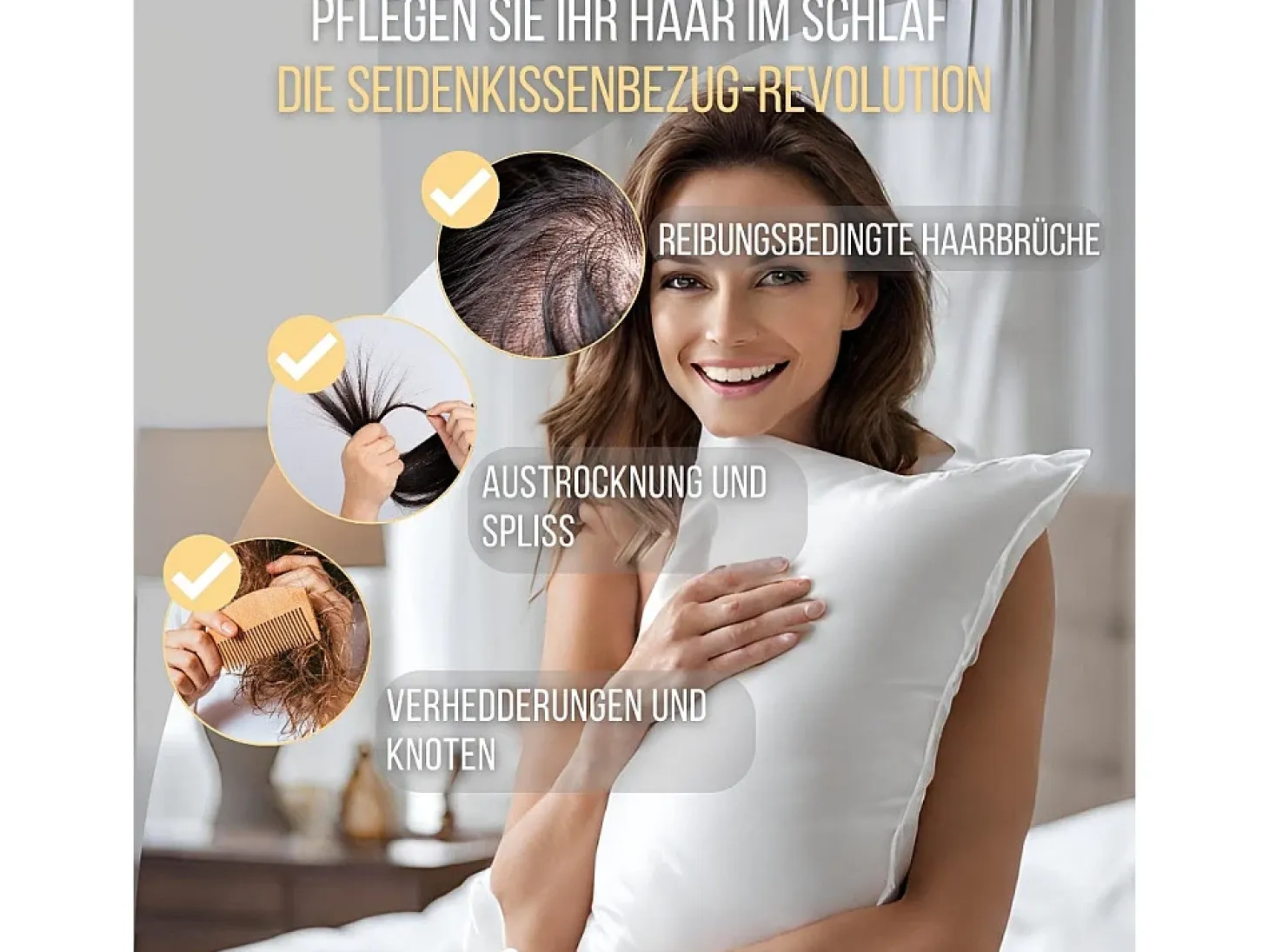 Funda de Almohada en Pura Seda de Morera 70x50 INPHYSIO