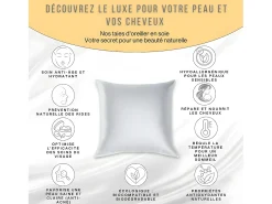 Funda de Almohada en Pura Seda de Morera 65x65 INPHYSIO