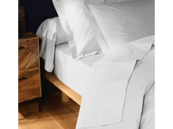 Funda de Almohada "Lina" 63x63cm Blanca de Algodón Certificado Oeko-Tex