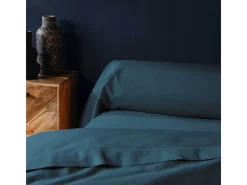 Funda de Almohada "Lina" 85x185cm Azul 100% Algodón Certificado Oeko-Tex