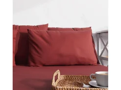 Funda de almohada lisa 63x63 cm ZZZ rojo
