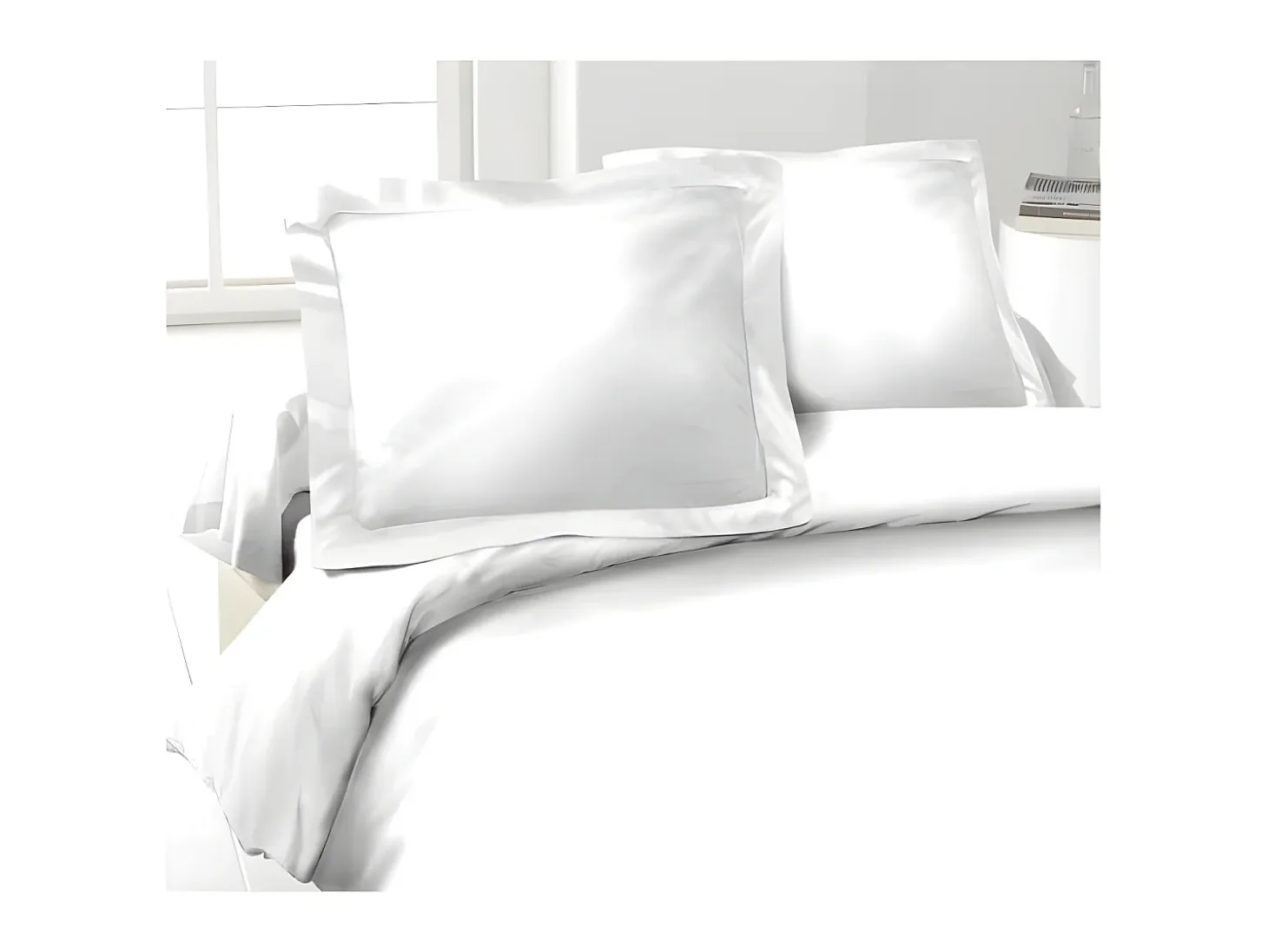 Funda de almohada Lovely Home Blanco 50 x 70 cm (2 Unidades)