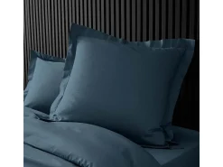 Funda de Almohada Percal 100% Algodón 63x63 cm Azul Noche - Suavidad, Confort & Certificación Oeko-Tex