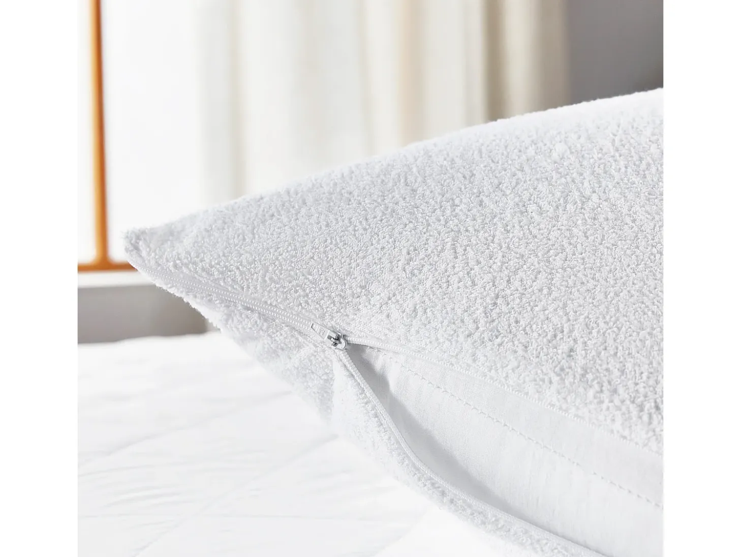 Funda de Almohada 75x40cm| PIKOLIN HOME| Rizo| Aloe Vera| Impermeable