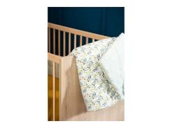 Funda de cama 90x140 cm en algodón verde lima