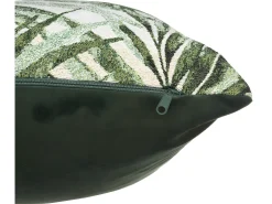 Funda de Cojín Jacquard Verde Cedro & Tropical 40 x 40 cm