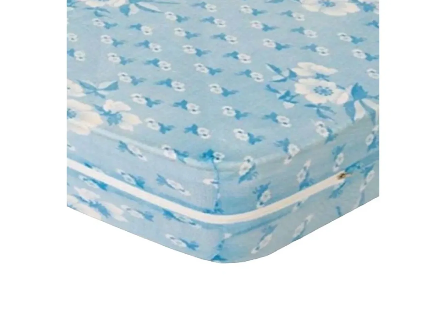 Funda de colchón elástica de 90x190x25 cm con cremallera reforzada en color azul Alba