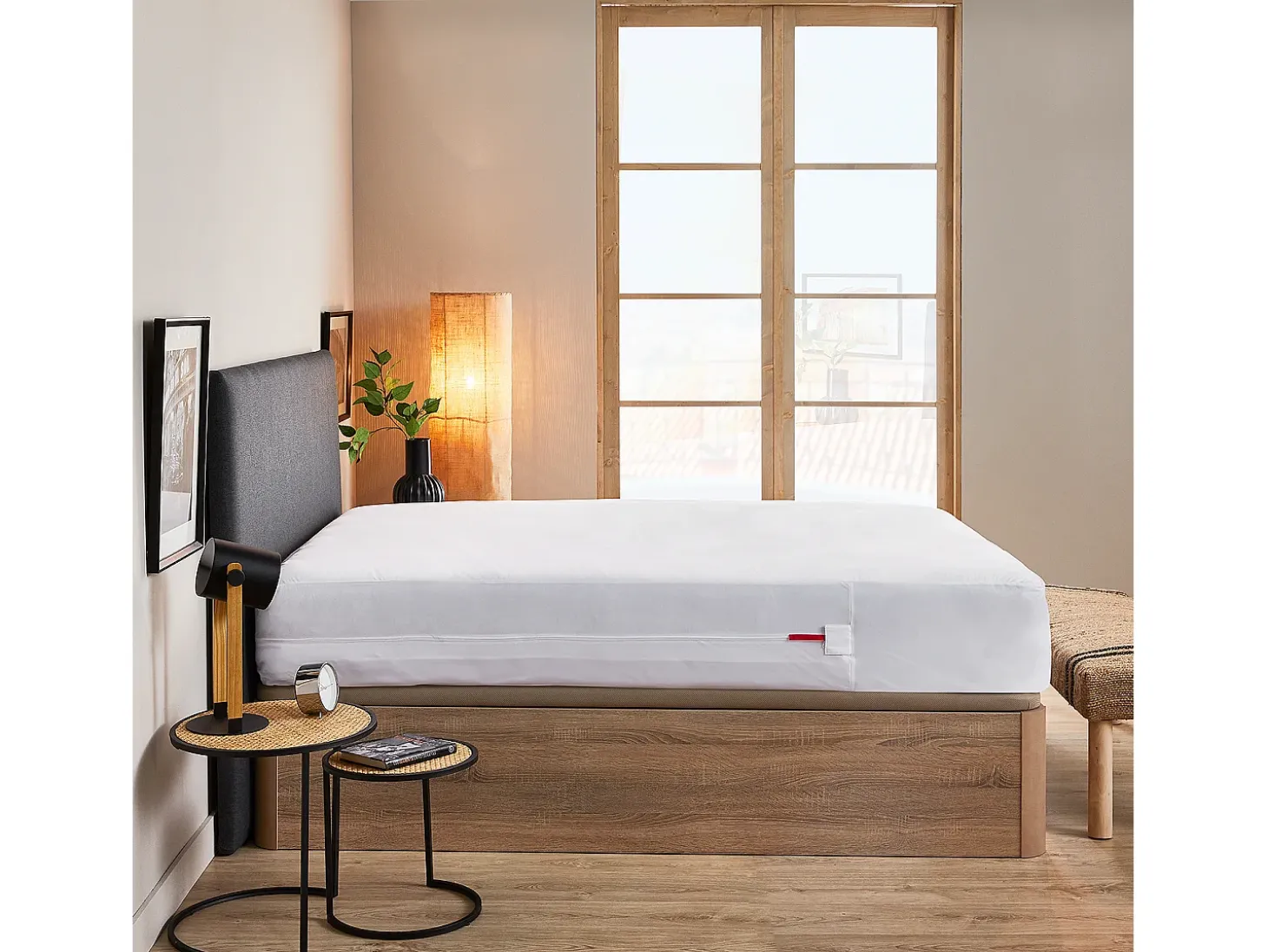 Funda de colchón 200x196cm| PIKOLIN HOME|Antichinches|Cierre hermético