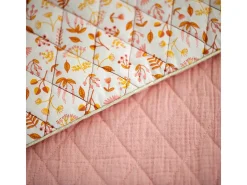 Funda de cuna de algodón rosa