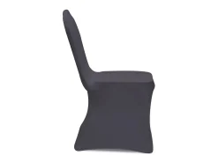 Funda de silla elástica 4 unidades gris antracita ES122034