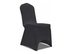 Funda de silla elástica 4 unidades gris antracita ES122034