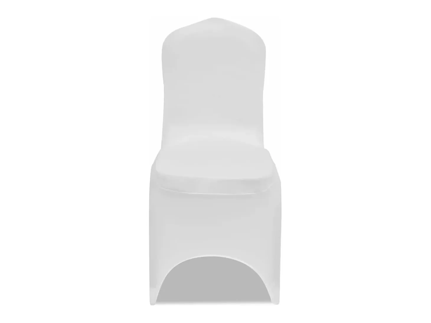 Funda de silla elástica 4 unidades blanca ES794420