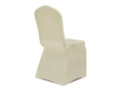 Funda de silla elástica color crema 24 unidades ES764946
