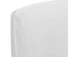 Funda de silla elástica recta 4 unidades blanca ES400820