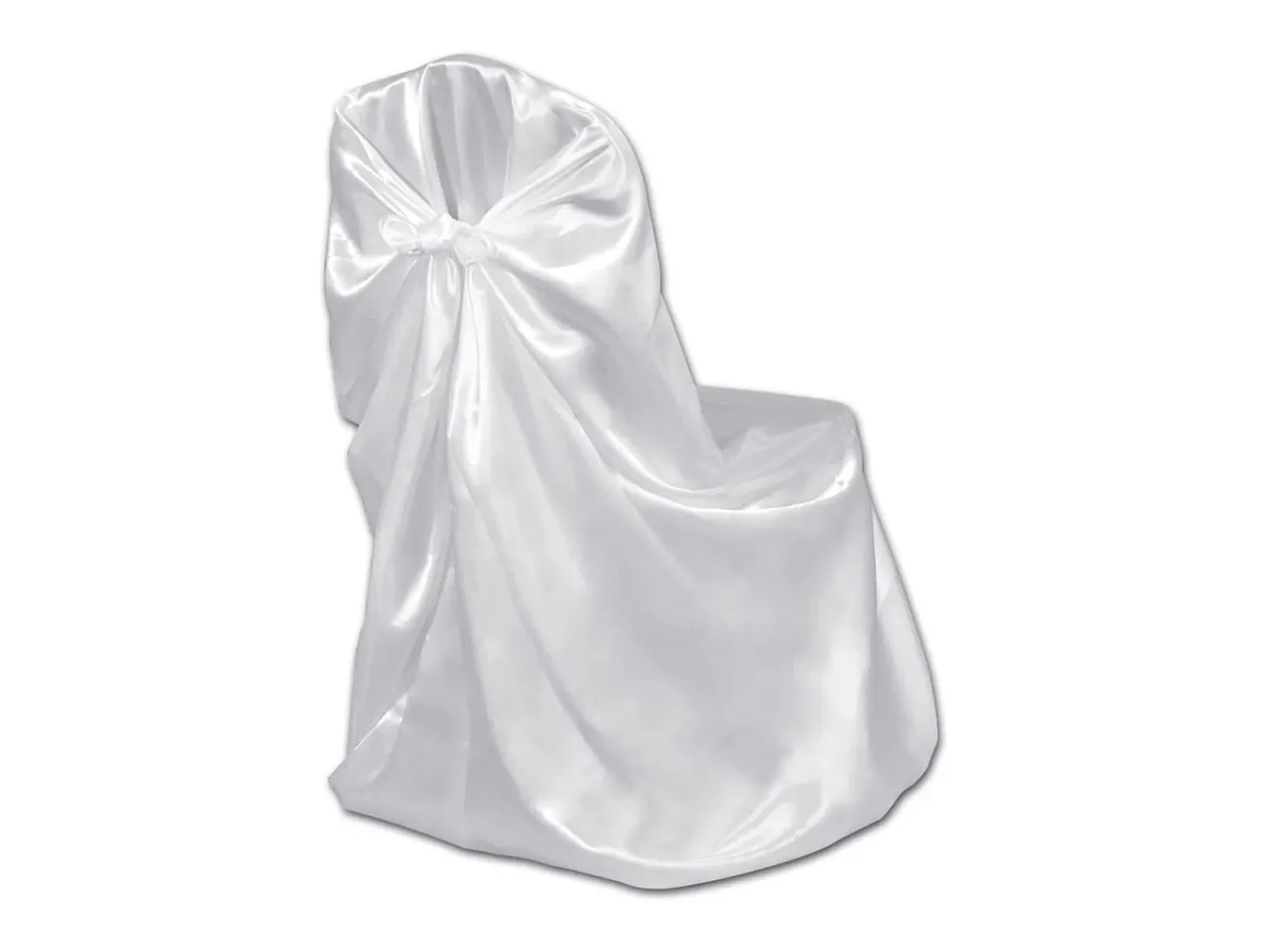 Funda de silla para banquete de boda 12 unidades blanco ES255146