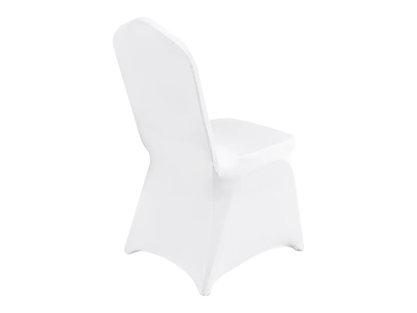 Funda de Silla SucceBuy 12 uds., Blanco, de Sillas Plegables Blancas para Matrimonio, Vacaciones, Banquete