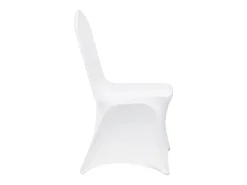 Funda de Silla SucceBuy 12 uds., Blanco, de Sillas Plegables Blancas para Matrimonio, Vacaciones, Banquete