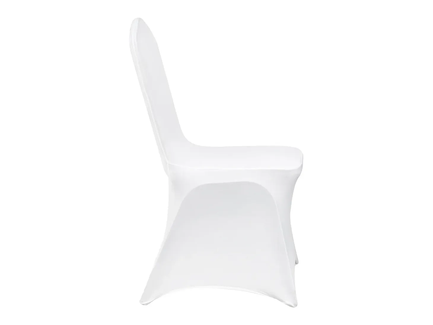 Funda de Silla SucceBuy 12 uds., Blanco, de Sillas Plegables Blancas para Matrimonio, Vacaciones, Banquete