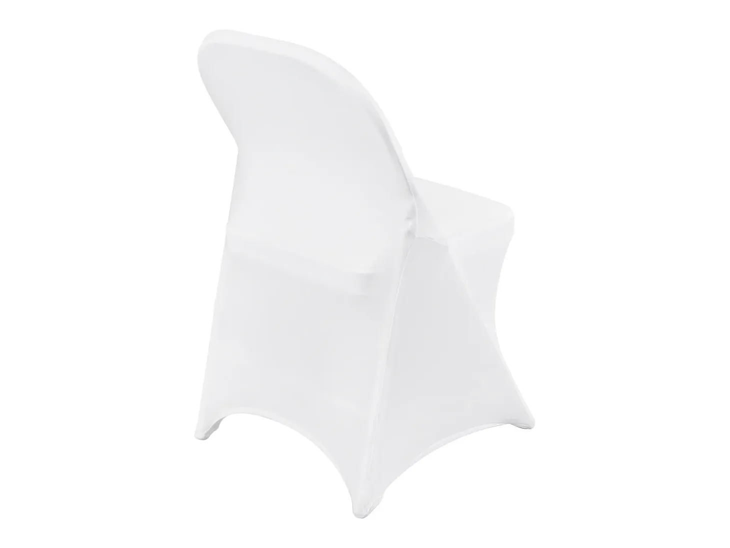Funda de Silla SucceBuy 50 Piezas, Blanco, de Sillas Plegables en Elastano Extensible para Matrimonio