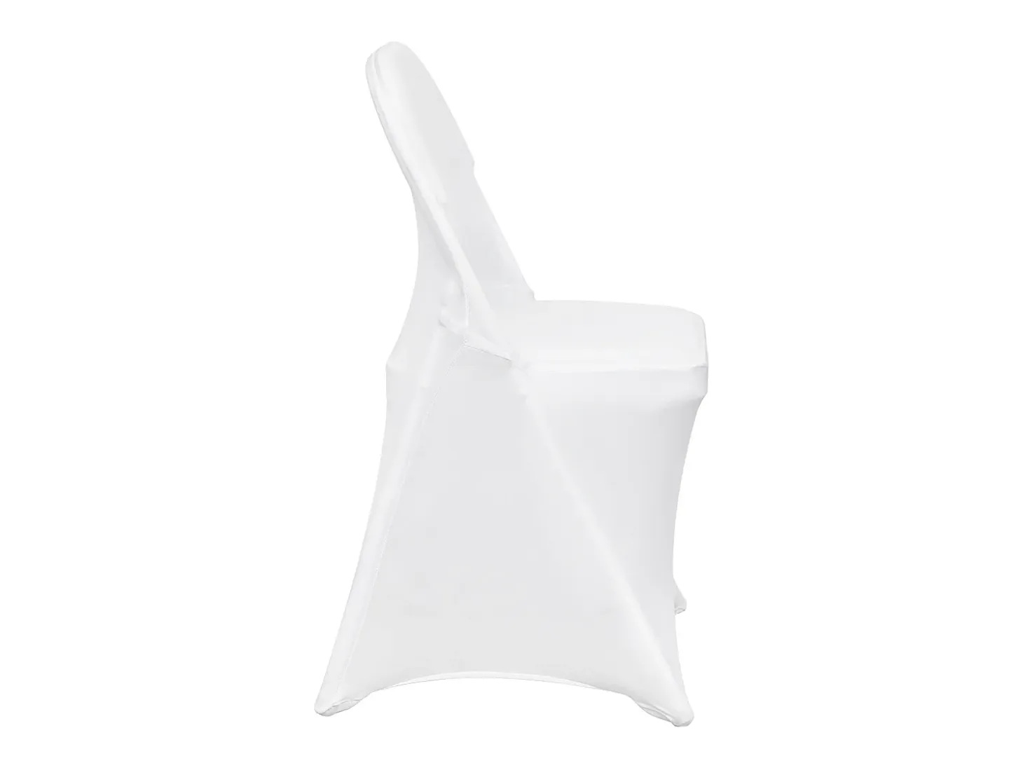 Funda de Silla SucceBuy 50 Piezas, Blanco, de Sillas Plegables en Elastano Extensible para Matrimonio