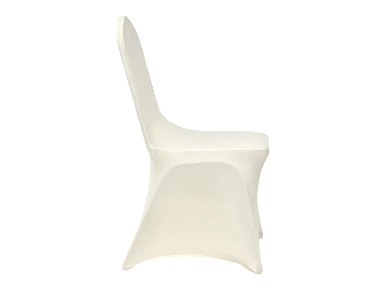 Funda de Silla SucceBuy, 50 Unidades, Blanco Ívor, Fundas de Silla Plegables en Elastano Extensible, para Diversas Ocasiones Como los Matrimonios y las Fiestas