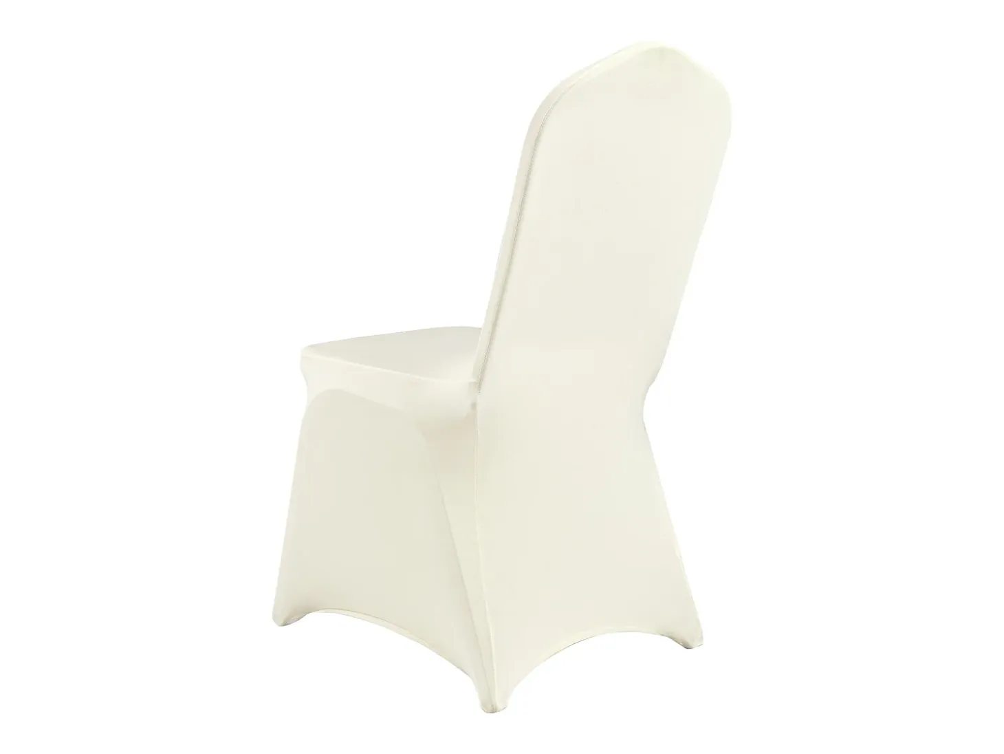 Funda de Silla SucceBuy, 50 Unidades, Blanco Ívor, Fundas de Silla Plegables en Elastano Extensible, para Diversas Ocasiones Como los Matrimonios y las Fiestas