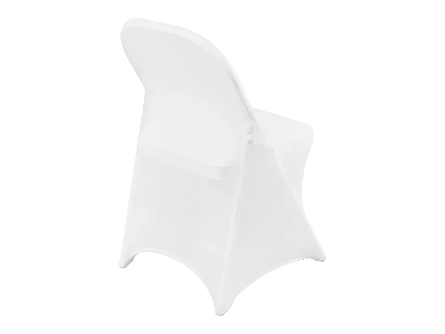 Funda de Silla SucceBuy 12 Piezas, Blanco, Fundas de Sillas Plegables en Elastano Extensible para Matrimonio y Fiesta