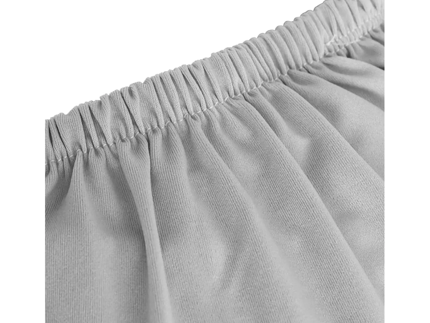 Funda elástica para sillón poliéster jersey gris ES311607