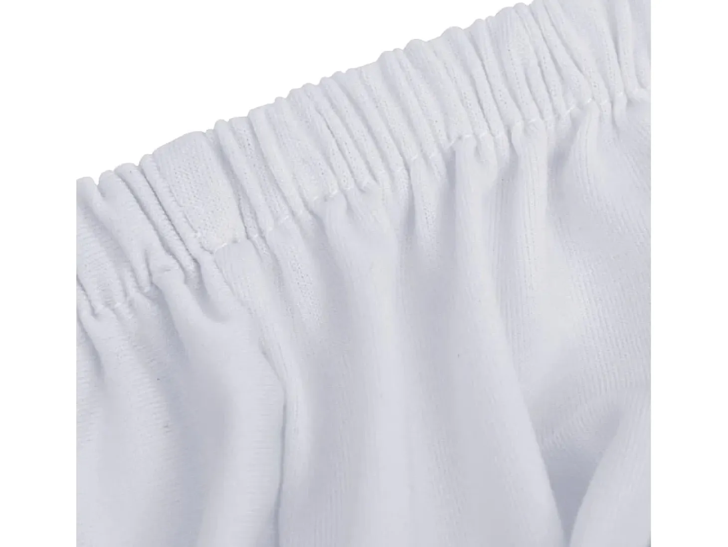 Funda elástica para sofá de 3 plazas poliéster jersey blanca ES554090