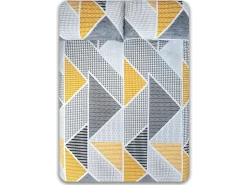 Funda Nordica Reversible GEKA algodón poliéster gris 180 X 220 Cama de 105