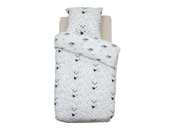 Funda nórdica algodón blanco 90x190 cm