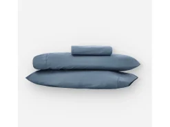 Funda nórdica azul marino 150x190/200 - 100% algodón orgánico premium