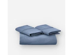 Funda nórdica azul marino 90x190/200 100% algodón orgánico premium
