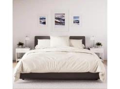 Funda nórdica de polialgodón 240x220 cm PERCALE lino, por Soleil d'ocre