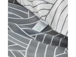 Funda nórdica reversible SALINAS microfibra gris 240x220 Cama de 150