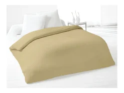 Funda nórdica 220x240 cm algodón beige liso